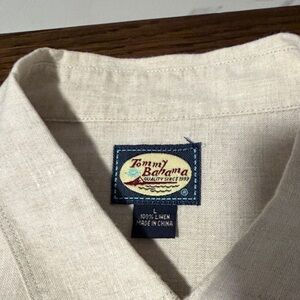 Tommy Bahama Men's Beige 100% Linen Shirt